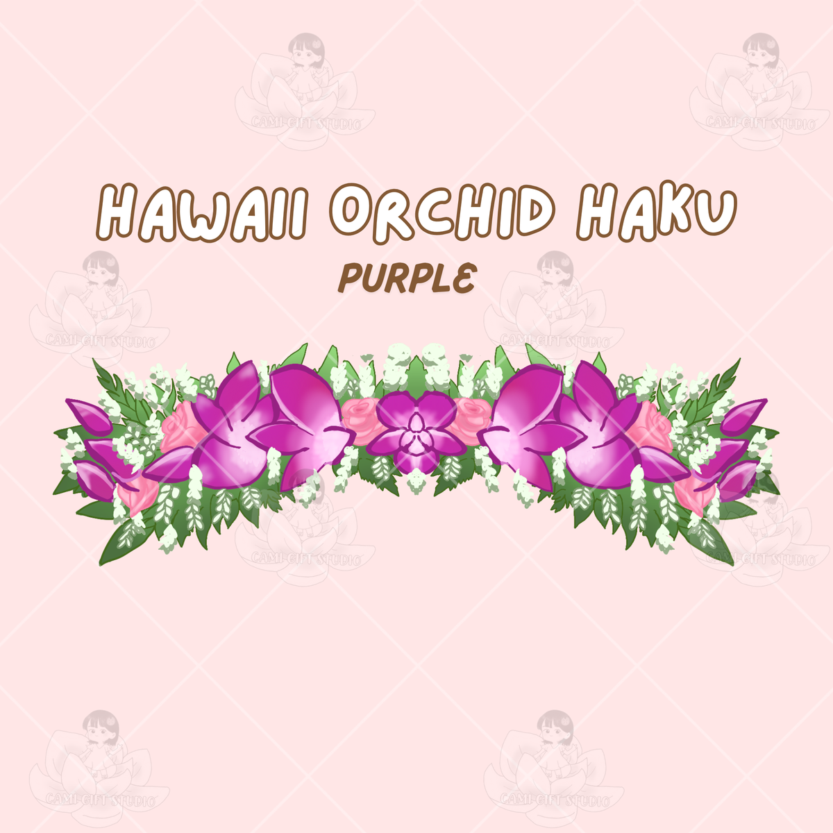 Purple Orchid Haku/Lei Po'o