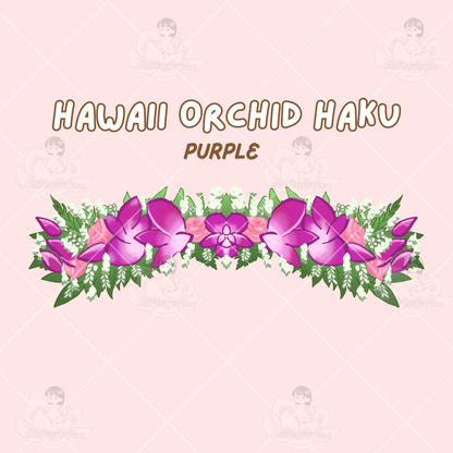 Purple Orchid Haku/Lei Po'o