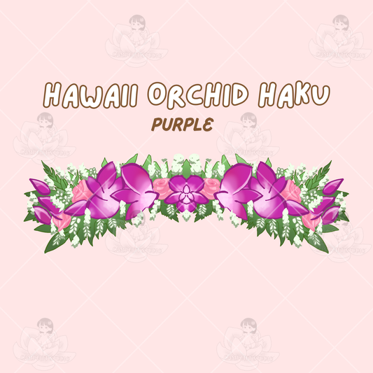 Purple Orchid Haku/Lei Po'o
