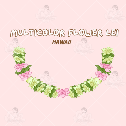 Multicolor Flower Lei