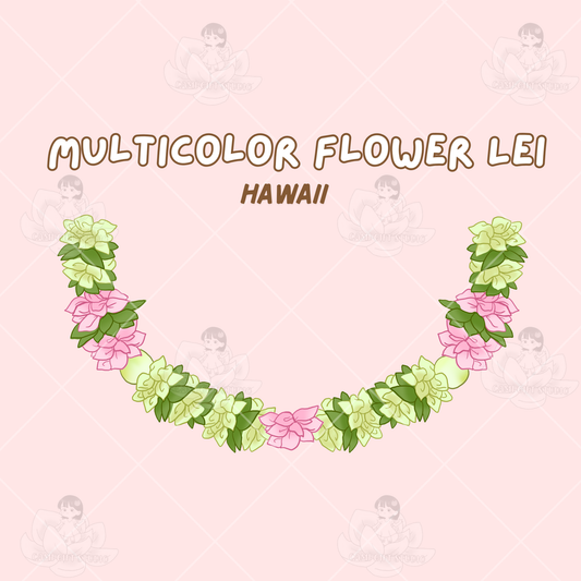 Multicolor Flower Lei