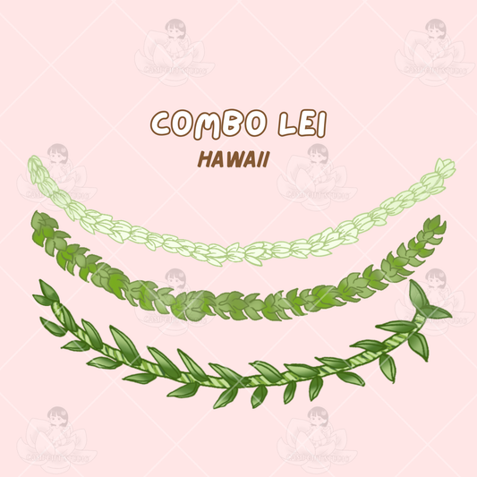 Ti Leaf/Pikake Combo Lei